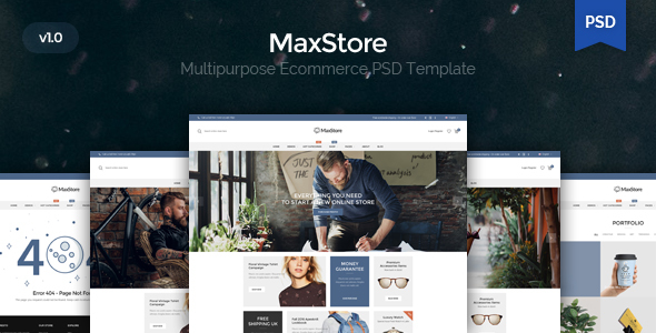 Maxstore - Multpurpose Ecommerce PSD Template