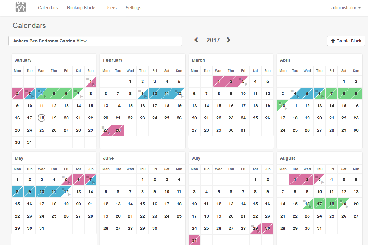 Vacation Rentals Booking Calendar by transinova | CodeCanyon