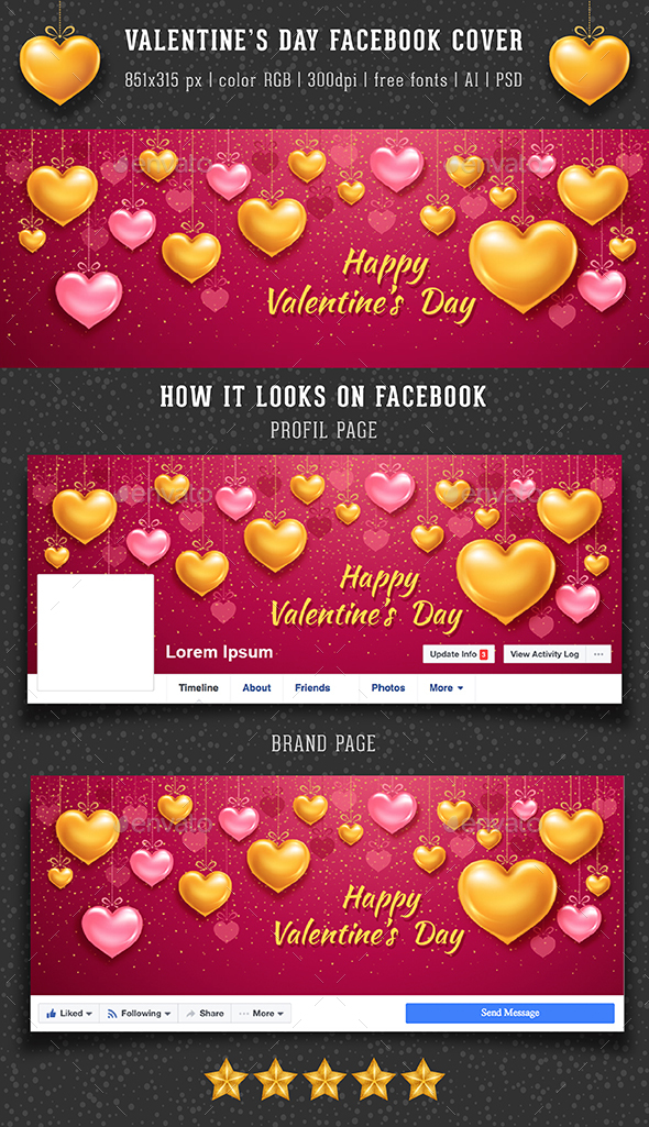 Valentines Day Facebook Cover