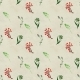 Seamless Pattern with Flowers and Berries