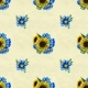 Seamless Pattern with Sunflowers and Wildflowers