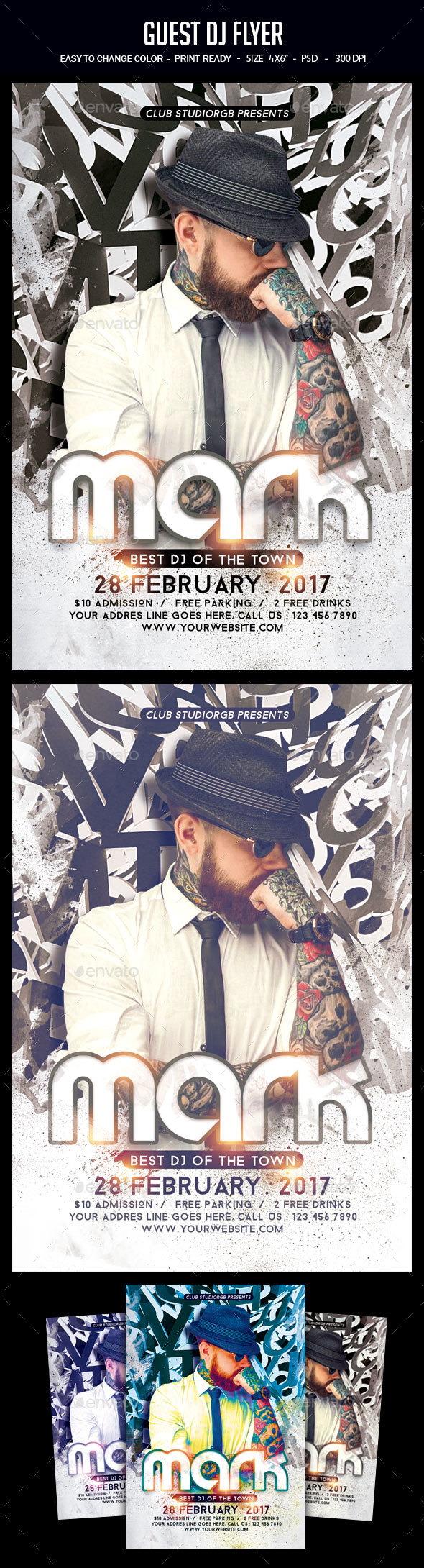 Graphicriver Guest Dj Flyer 19401864