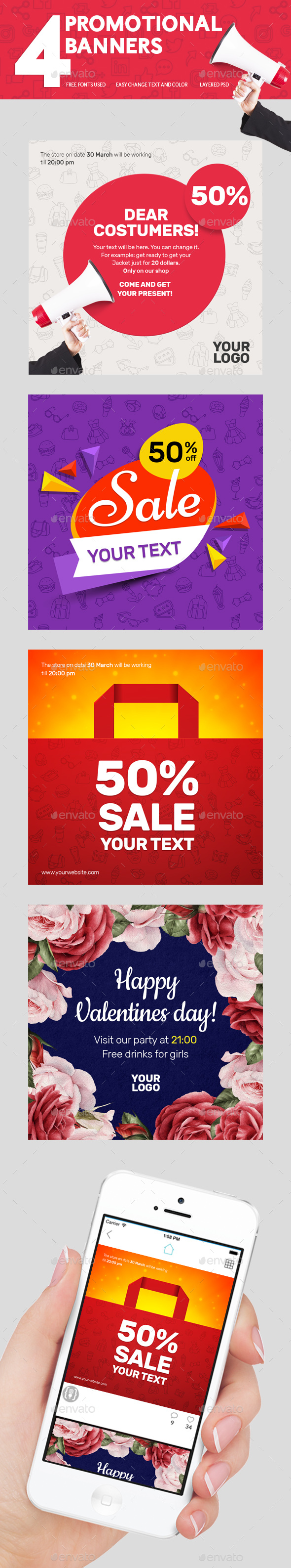 Graphicriver Promotional Banners 19404951