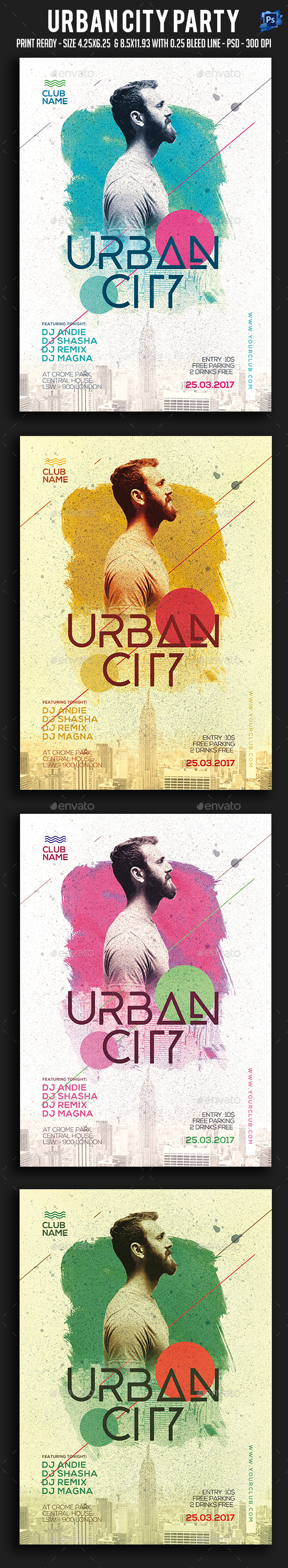 Urban City Party Flyer