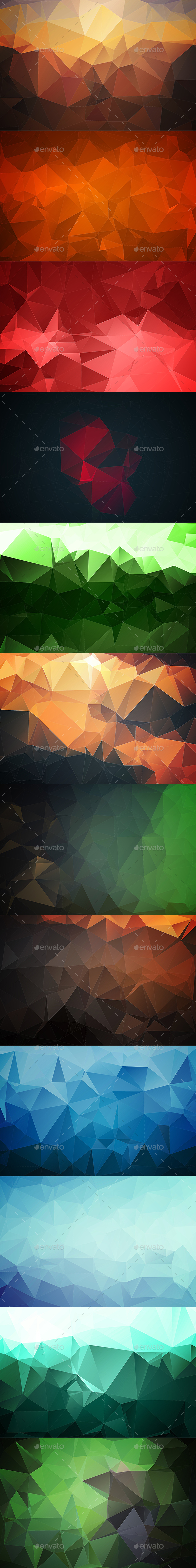 Abstract Polygonal Backgrounds Vol3