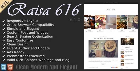 Raisa - An Elegant Responsive Blogger Theme