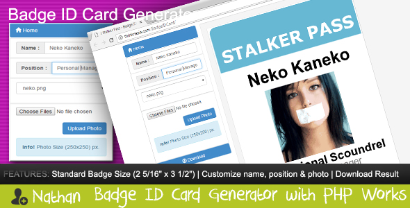 Badge ID Card Generator