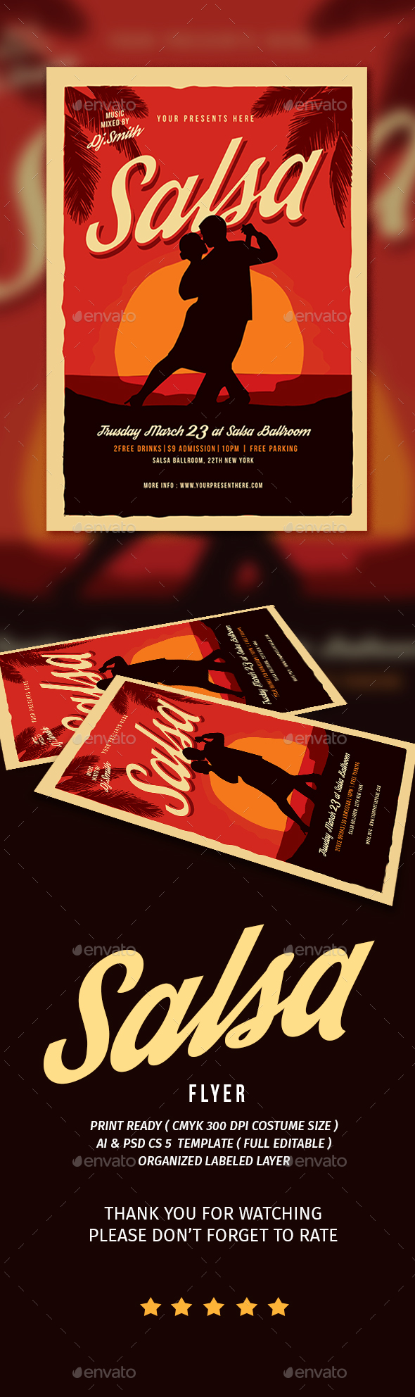 Graphicriver Salsa Dance Flyer 19407891