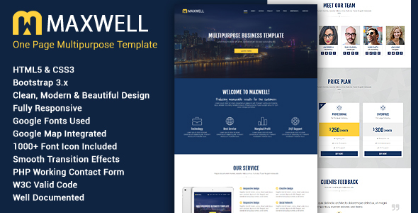 Maxwell - Multipurpose Responsive HTML5 Template