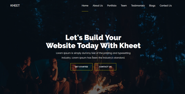 Kheet - One Page MultiPurpose Business/Corporate/Agency Template