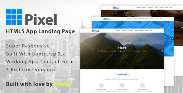 Pixel - App Landing Page