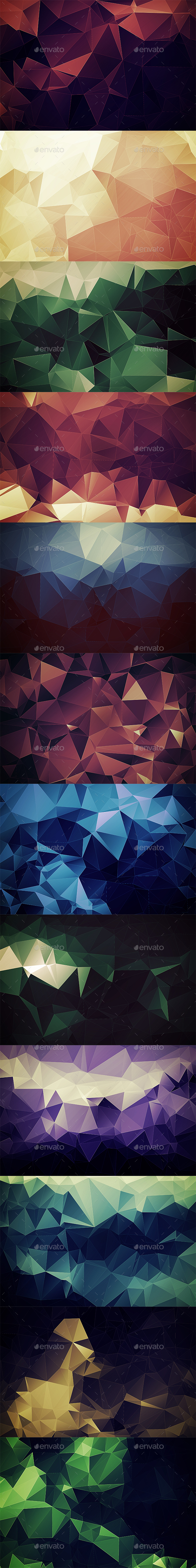 Abstract Polygonal Backgrounds Vol4