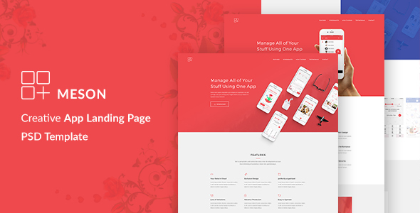 Meson - App Landing Page
