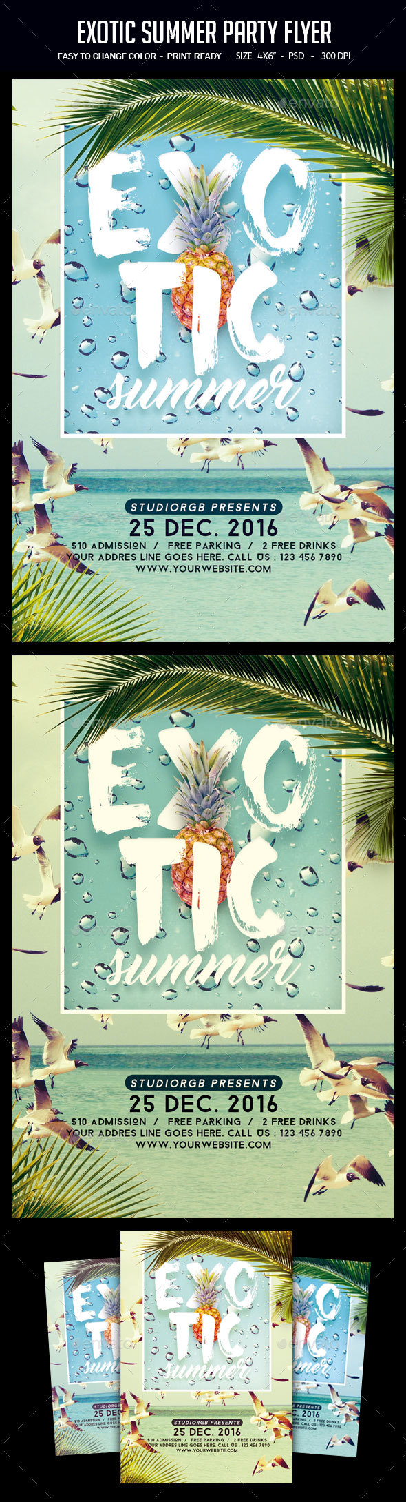 Exotic Summer Party Flyer