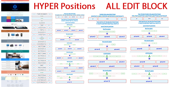 HYPER Positions - 24 unit extra = 71 positions for modules