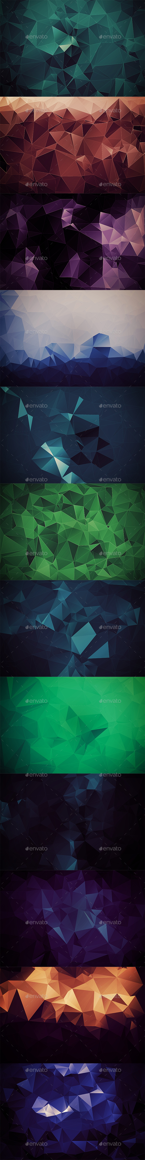 Abstract Polygonal Backgrounds Vol6