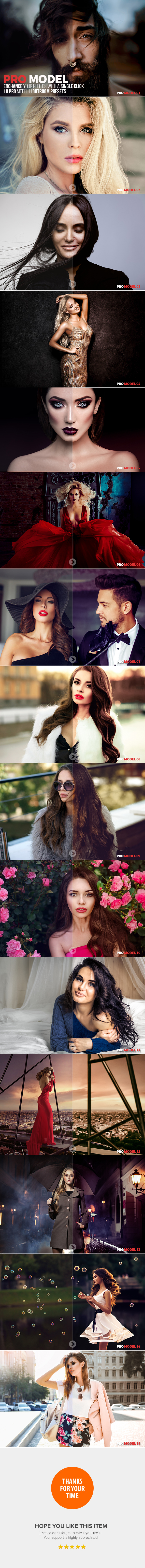 Graphicriver 15 Pro Model Lightroom Presets 19402207