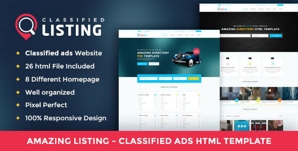 Listing - Classified Ads Directory HTML Template