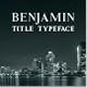 Benjamin Title Serif