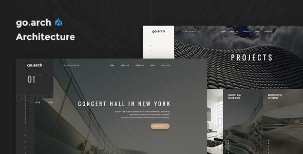 go.arch - Architecture & Interior Drupal 8 Theme by drupalet