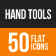 Hand Tools Flat Round Icons