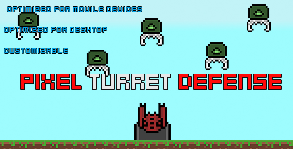 PixelTurretDefense(HTML5 Game + Construct 2 CAPX)