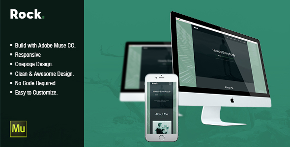 Rock - CV Resume Personal Muse Template