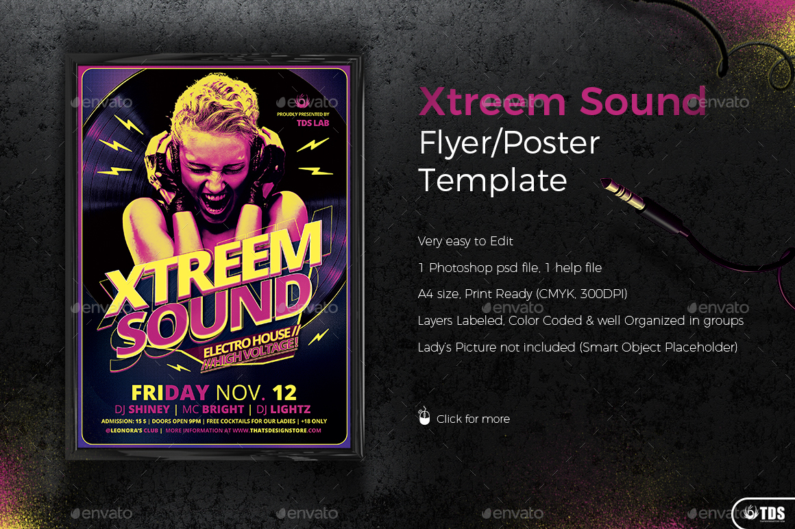 Xtreem Sound Flyer Template by lou606 | GraphicRiver