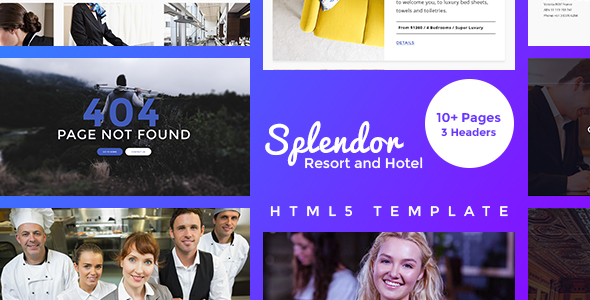 Splendor –Resort and Hotel HTML5 Template