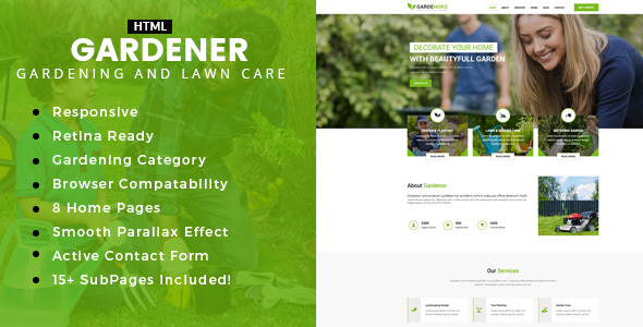 Gardening - Gardening and Landscaping HTML Template