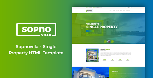 Sopnovilla - Single Property HTML Template