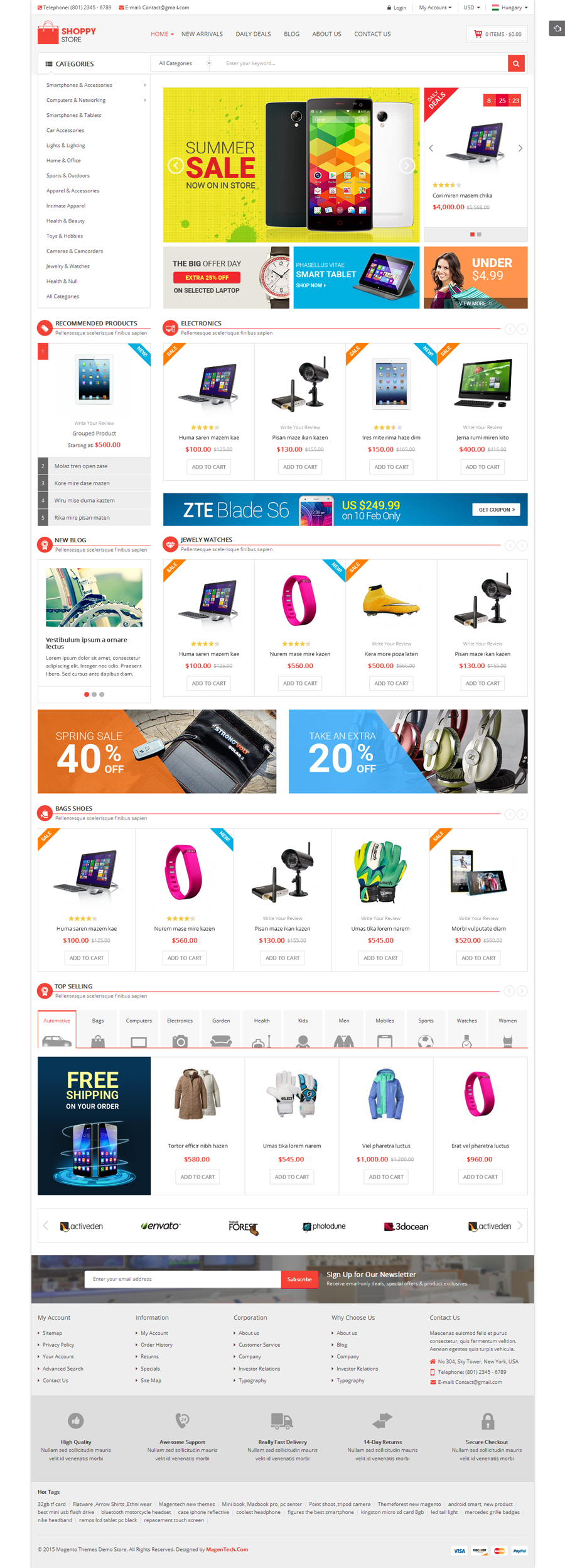 Shoppy Store - Responsive Magento 2 and 1.9 Theme by magentech ...