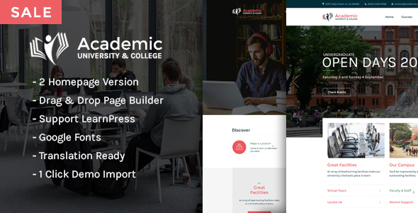 Themeforest Academic - Education WordPress Theme 19257775
