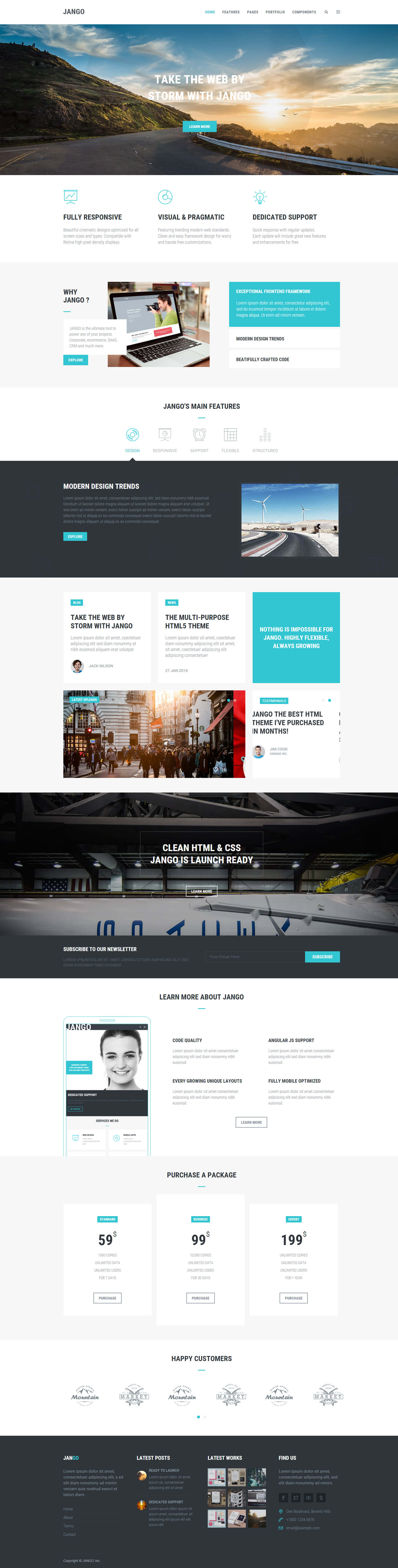 Jango | Highly Flexible Component Based HTML5 Template by themehats