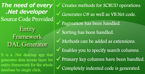 Entity Framework DAL Generator - Source Code