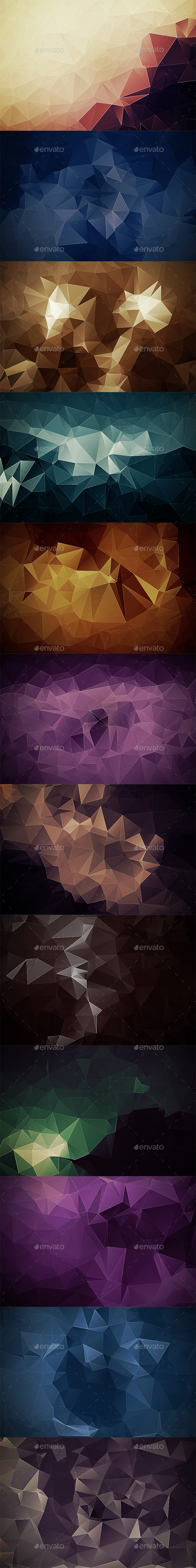 Abstract Polygonal Backgrounds Vol8