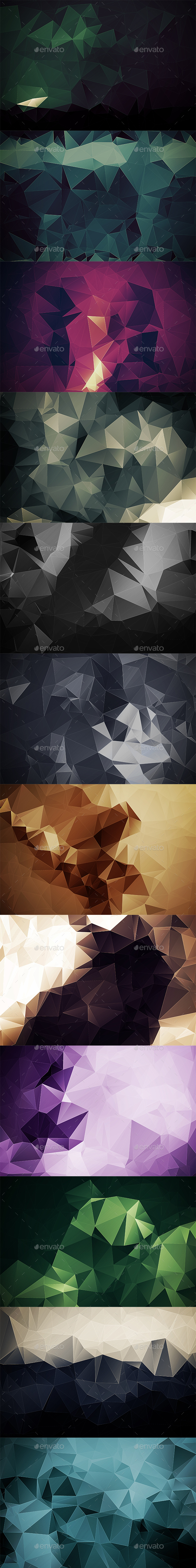 Abstract Polygonal Backgrounds Vol9