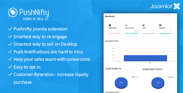 Pushnifty – Push Notification Marketing for Joomla