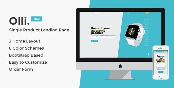 Olli - Single Product Landing Page