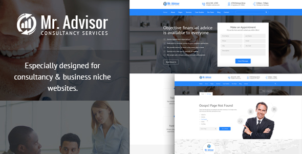 Mr Advisor - Consulting, Business, Finance And Accounting Template
