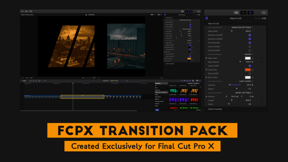 Videohive FCPX Wipe Transitions Pack 19471985