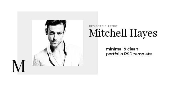 Mitchell Hayes – Portfolio PSD template