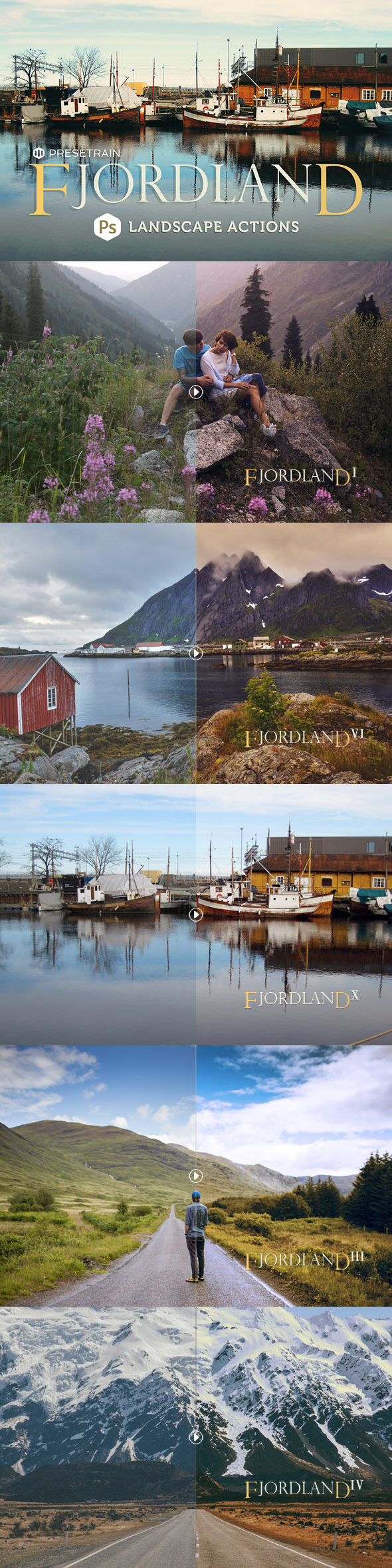 Graphicriver Fjordland Landscape Photoshop Actions 19484130