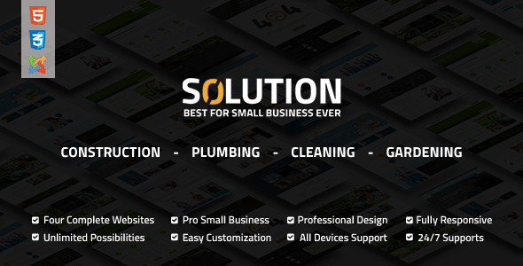 Solution - Multipurpose Small Business Joomla Theme