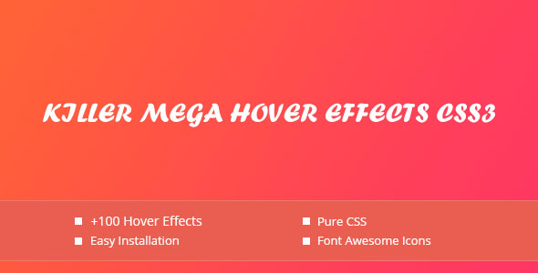 Killer Mega Hover Effects CSS3