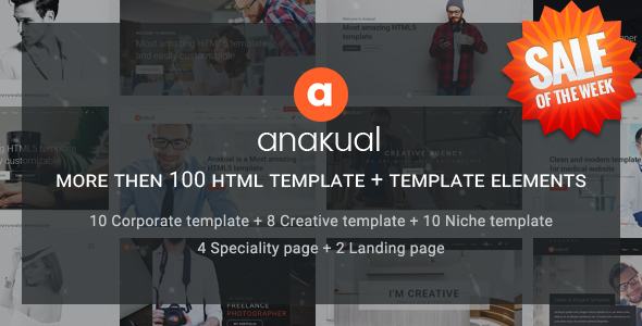 Anakual multipurpose and responsive corporate template