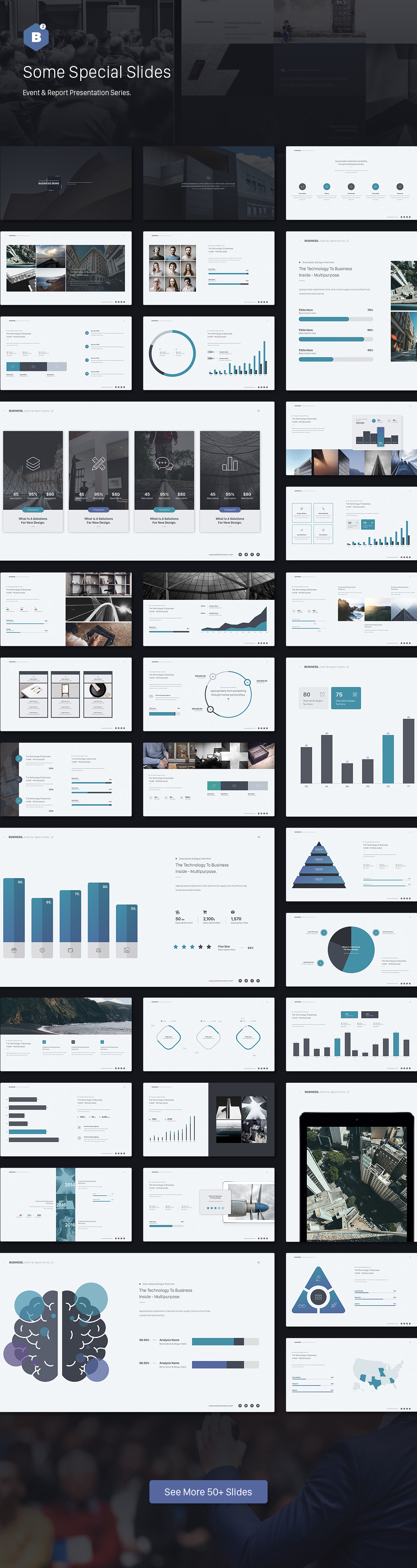 Business Powerpoint Theme (Event & Report Theme Series v2) by SimpleSmart