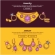 Jewelry Shop Web Banners or Page Vector Flat
