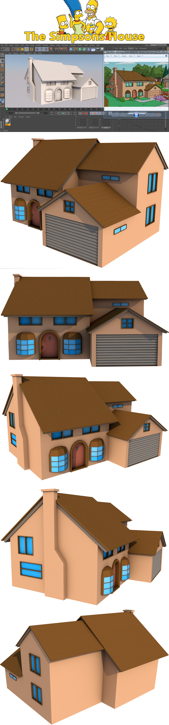 The Simpsons House - 3DOcean Item for Sale