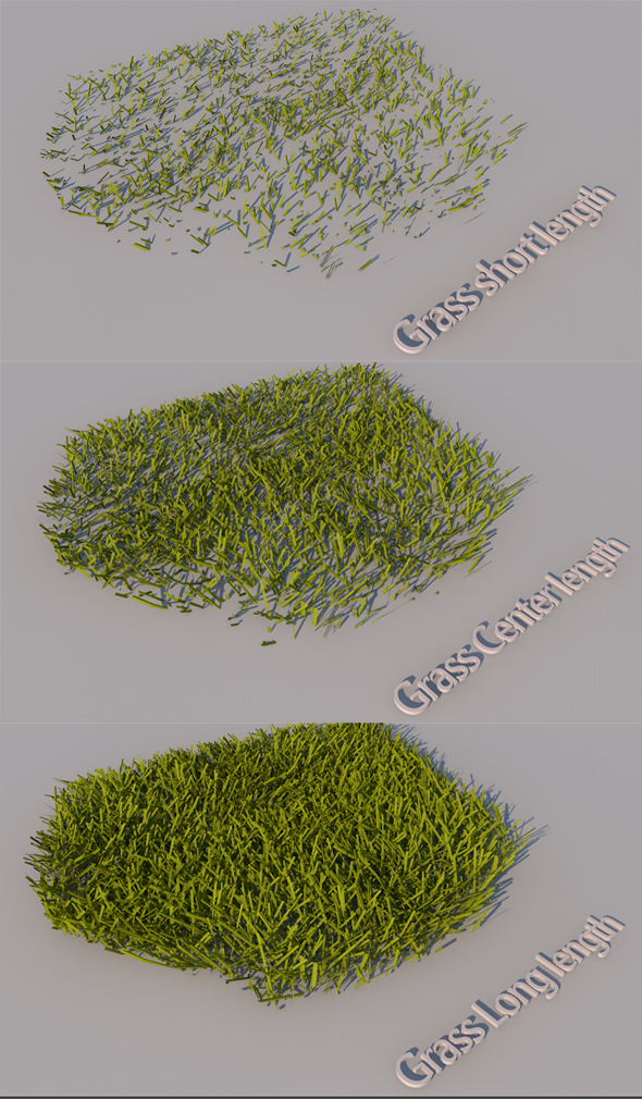 Grass of a different size - 3DOcean Item for Sale